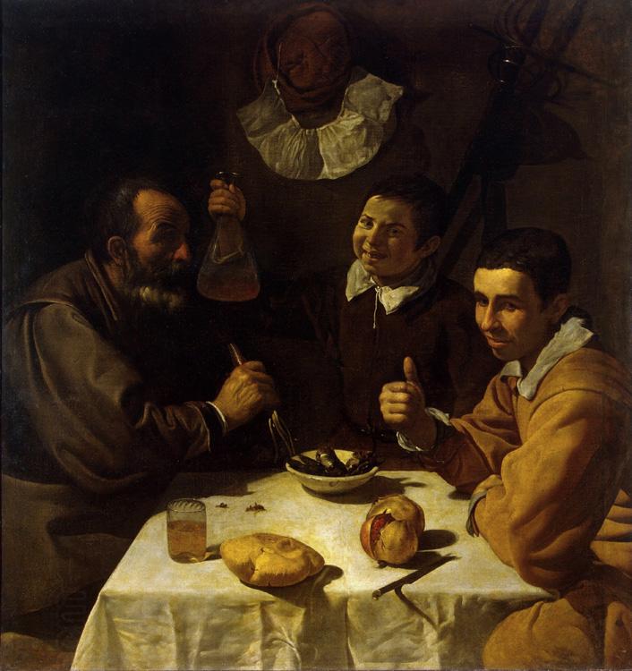Diego Velazquez Three Men at Table (df01) China oil painting art